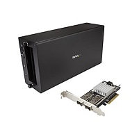 StarTech.com Thunderbolt 3 to 10GbE Fiber Network Chassis - External PCIe enclosure - 2 Open SFP+ Ports