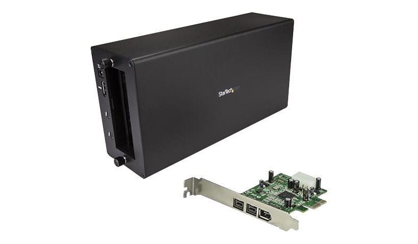 StarTech.com Thunderbolt 3 to FireWire Adapter - External PCI Enclosure - PCIe Card plus TB3 Chassis