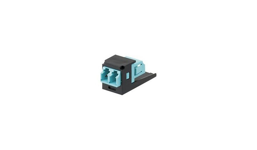 Panduit MINI-COM LC Sr./Sr. Fiber Optic Adapter Module - modular insert