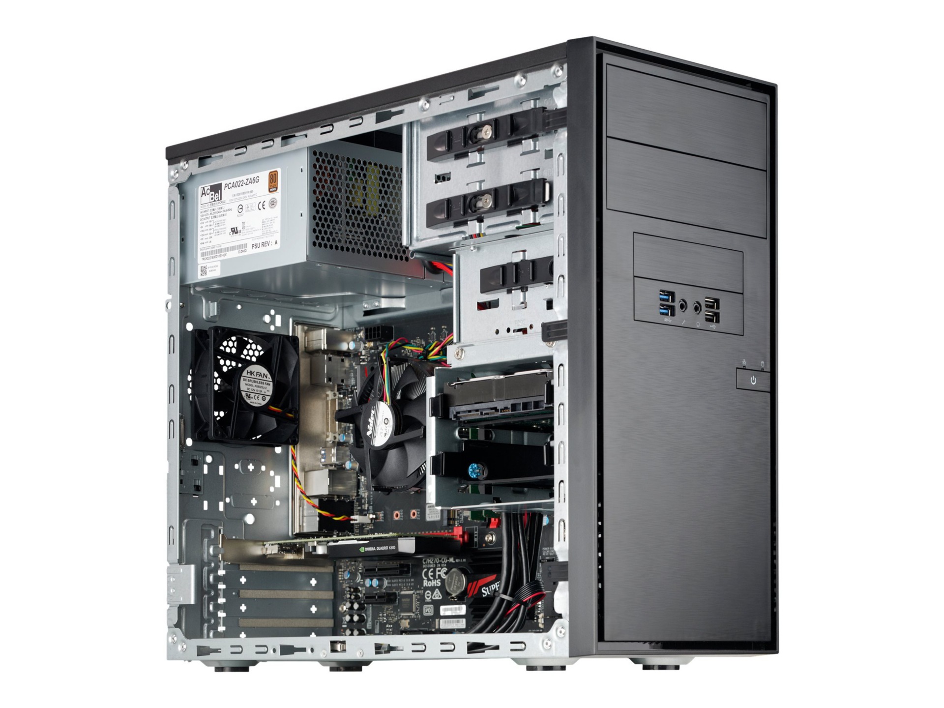 Supermicro SCDS3A 261B - mini tower - micro ATX