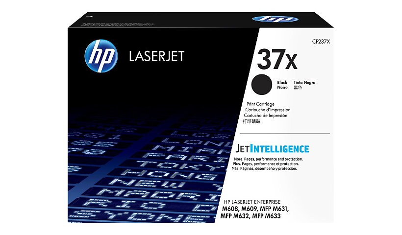 HP 37X - High Yield - black - original - LaserJet - toner cartridge (CF237X