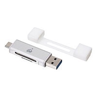 IOGEAR USB-C Duo Mobile Device Card Reader/Writer GFR3C12 - card reader - U