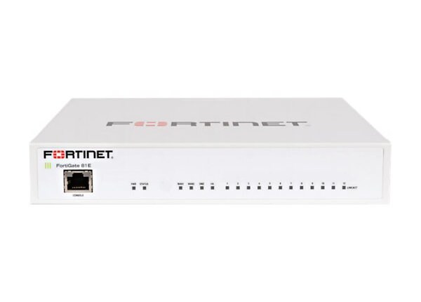 Fortinet FortiGate 80E - UTM Bundle - security appliance - with 1 year FortiCare 8X5 Enhanced Support + 1 year