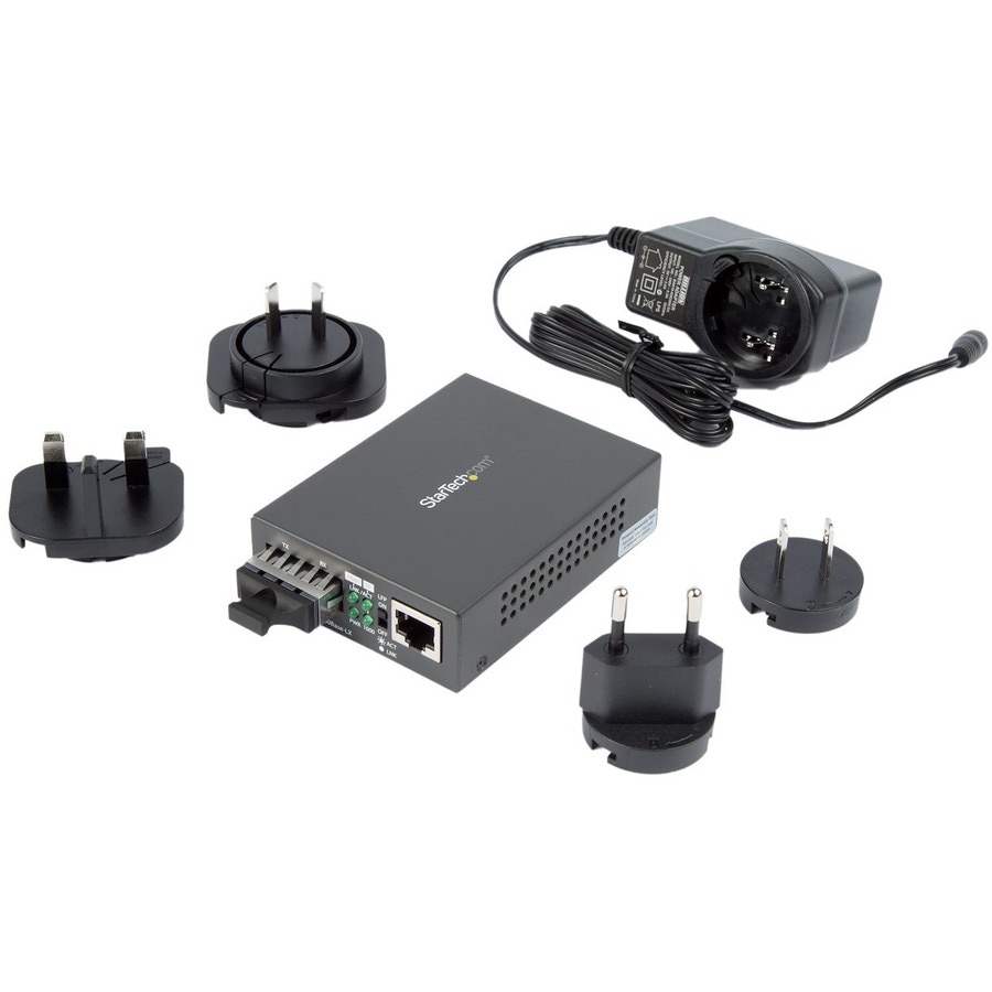 Thumbnail 7 of 7 for StarTech.com Multimode SC Fiber Ethernet Media Converter, 1000BASE-SX Gigabit Fiber Optic to Copper Bridge, TAA