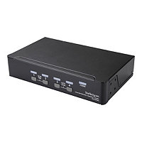 StarTech.com 4 Port DisplayPort KVM Switch 4K 60Hz DP 1.2 w/USB 2.0 Hub TAA