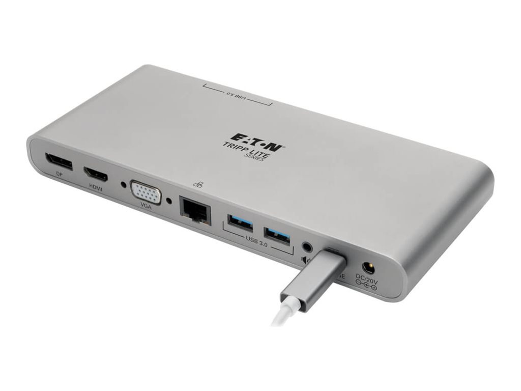 Thumbnail 2 of 9 for Eaton Tripp Lite Series USB C Docking Station w/ USB-Hub, USB-A/C, HDMI, VGA, DP, Gbe, PD Charging 4K, USB Type-C, USB-C
