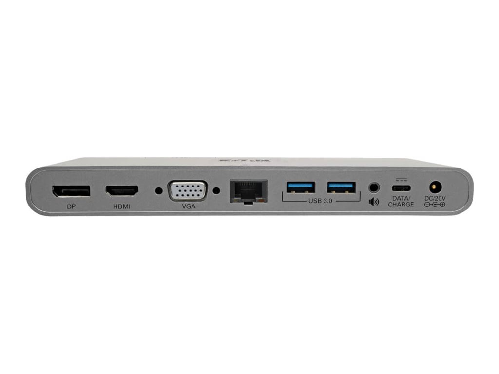 Thumbnail 3 of 9 for Eaton Tripp Lite Series USB C Docking Station w/ USB-Hub, USB-A/C, HDMI, VGA, DP, Gbe, PD Charging 4K, USB Type-C, USB-C