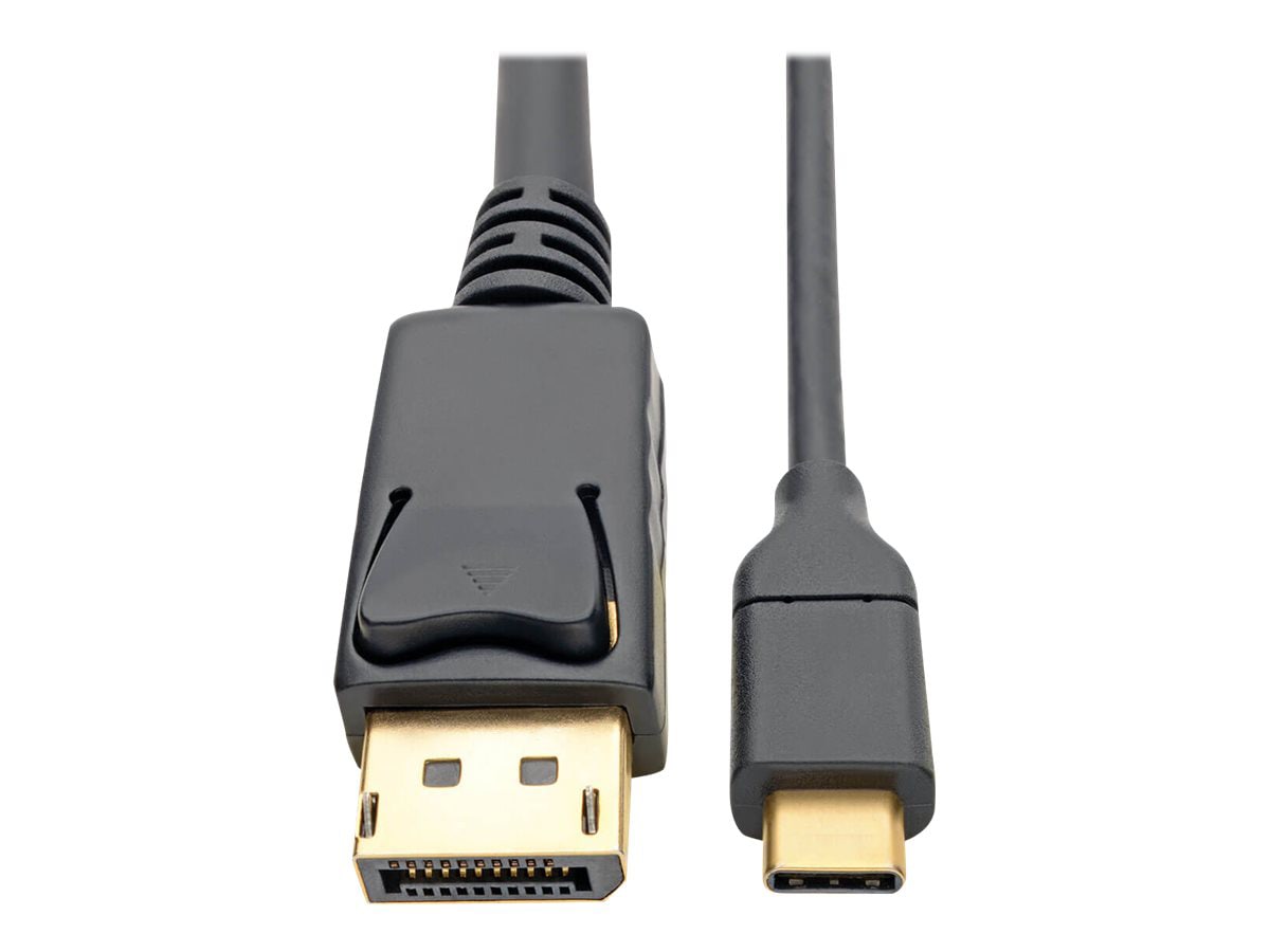 Tripp Lite USB-C to DisplayPort Cable, 4K @ 60Hz, Thunderbolt 3, USB Type C, USB Type-C, USB-C, 3 ft. 3' - video adapter