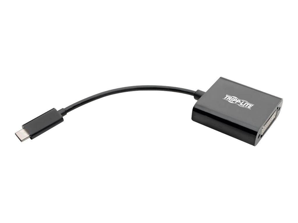 Tripp Lite USB C to DVI Adapter Converter 1080P M/F Black USB Type C to DVI