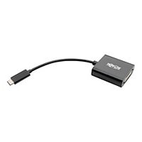 Tripp Lite USB C to DVI Adapter Converter 1080P M/F Black USB Type C to DVI