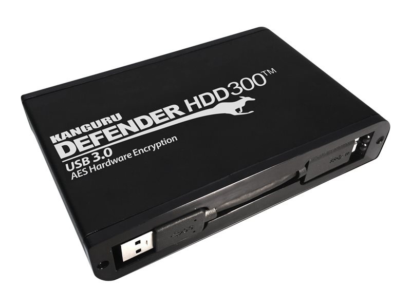 Kanguru Defender HDD300 FIPS Hardware Encrypted - hard drive - 4 TB - USB 3.0