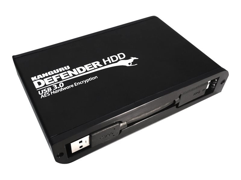 Kanguru Defender HDD Hardware Encrypted - hard drive - 4 TB - USB 3.0 - KDH3B-4T - Hard Drives ...