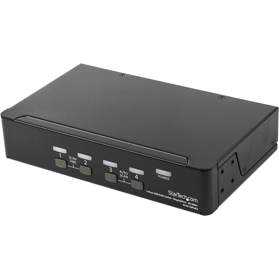 StarTech.com 4 Port DisplayPort KVM Switch - 4K 60Hz - Single Display - UHD