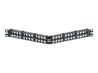 Panduit NetKey Flush Mount Modular Patch Panel - patch panel - 1U - 19"