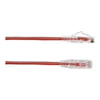 Black Box 4ft Slim-Net CAT6 Red 28AWG 250Mhz UTP Snagless Patch Cable 4'