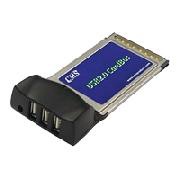 CMS USB 2.0 CardBus Card USB adapter - 3 ports