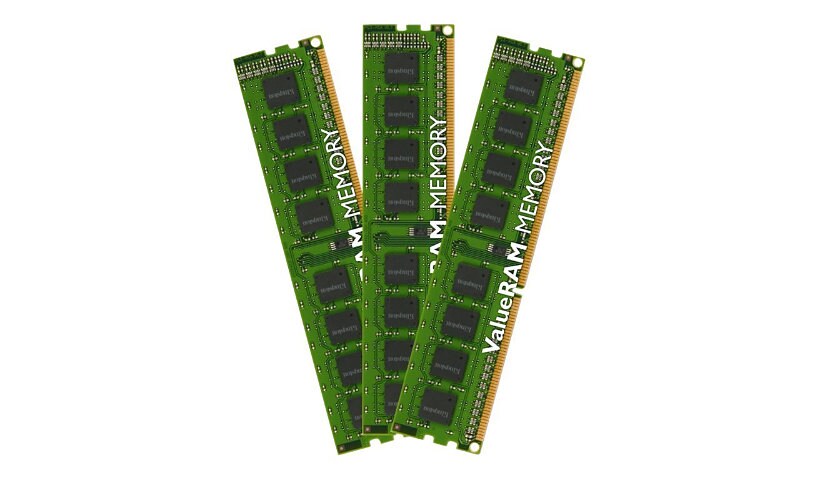 Kingston ValueRAM - DDR3 - kit - 24 GB: 3 x 8 GB - DIMM 240-pin - 1333 MHz