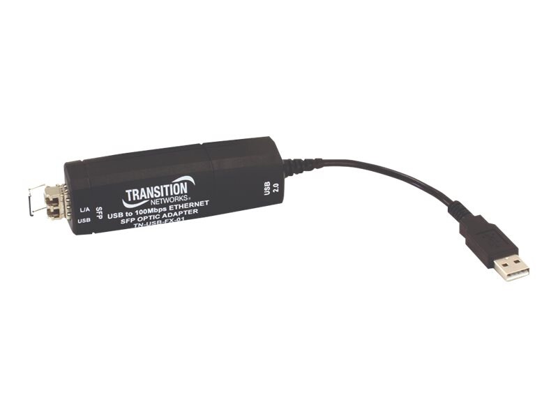 TRANSITION USB2.0 TO 100BASE-FX ENET