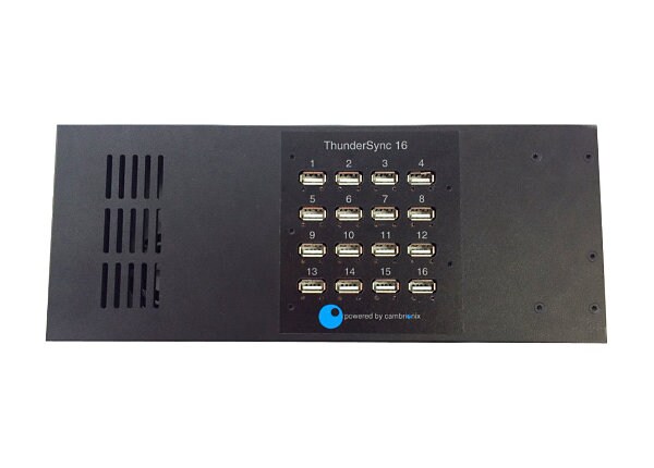 Datamation Systems ThunderSync16 Universal USB Thunderbolt 16 Port Hub charge and sync station