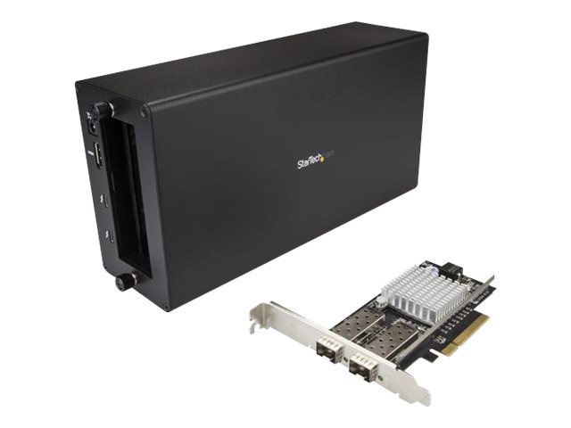 Thunderbolt 3 to 10GbE Fiber Network Chassis - External - 2 Open SFP+