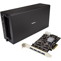 StarTech.com Thunderbolt 3 to PCIe USB 3.1 Adapter - 10Gbps - Thunderbolt 3 PCIe Expansion - Chassis + Card