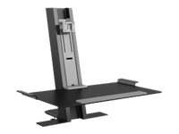 Humanscale QuickStand mounting kit - for LCD display / keyboard / mouse - black with gray trim