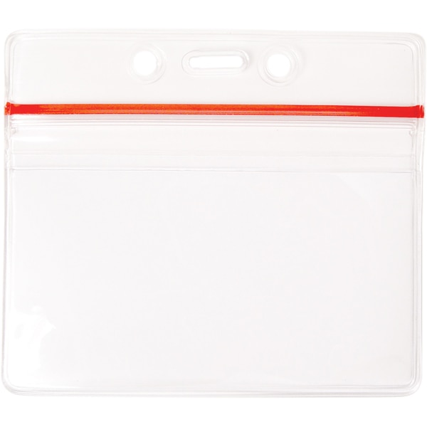 Brady Vinyl Horizontal Badge - Clear