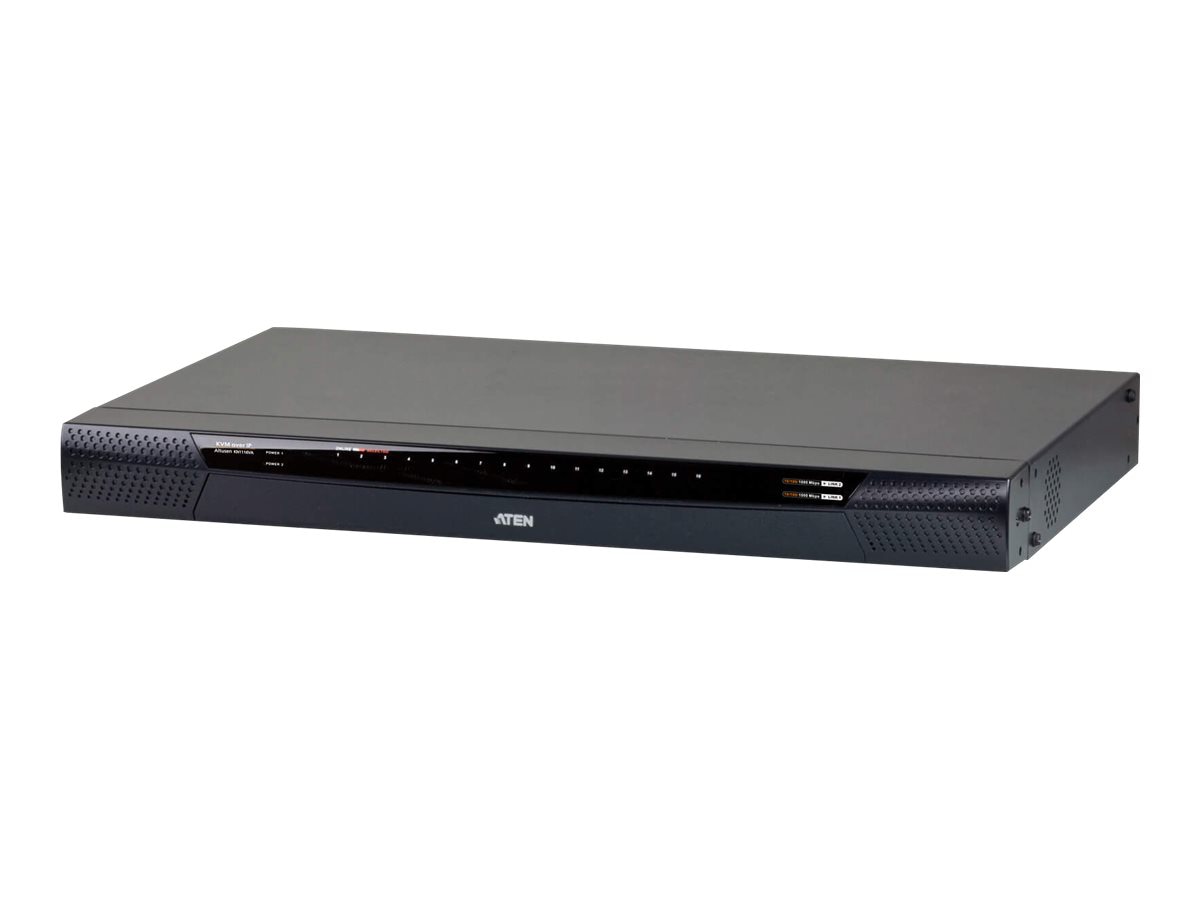 ATEN KVM over IP KN1116VA - KVM switch - 16 ports - managed - rack-mountable