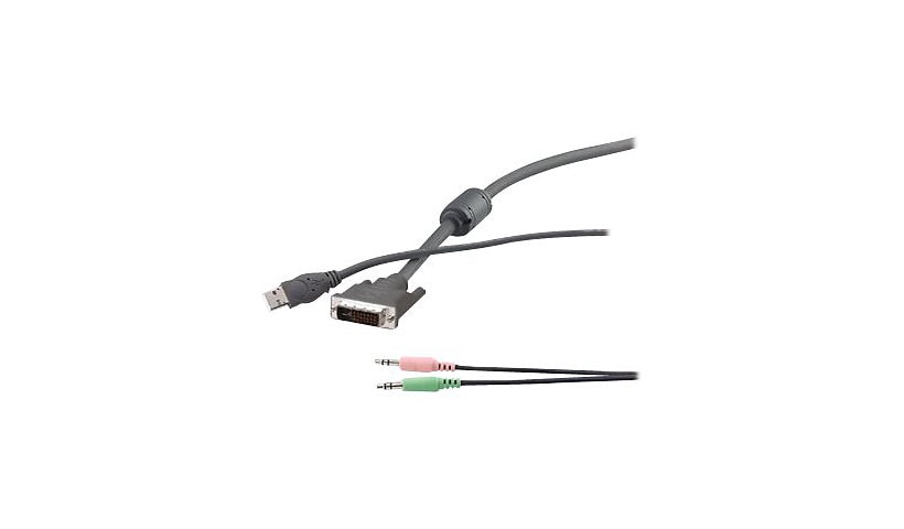 Belkin SOHO KVM Cable Kit (DVI-D, USB), 10 feet