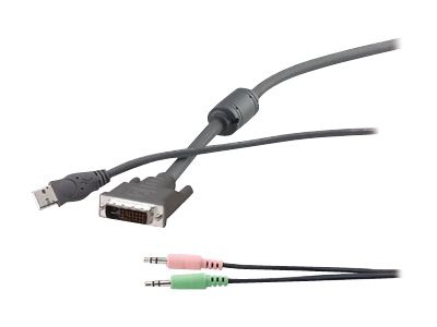 Belkin OmniView video / USB / audio cable kit - 15 ft - B2B