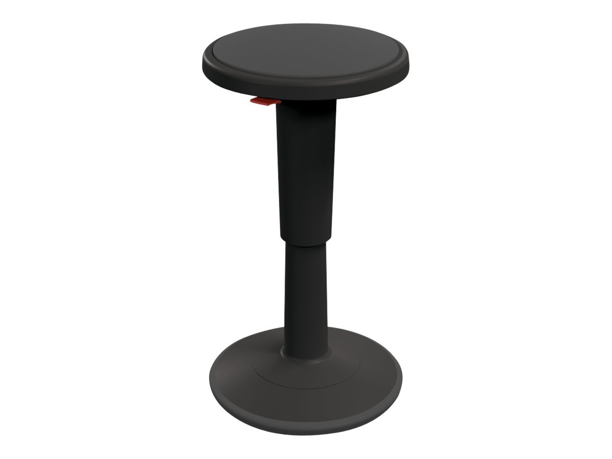 MooreCo Hierarchy Grow Tall - stool - round - plastic - black
