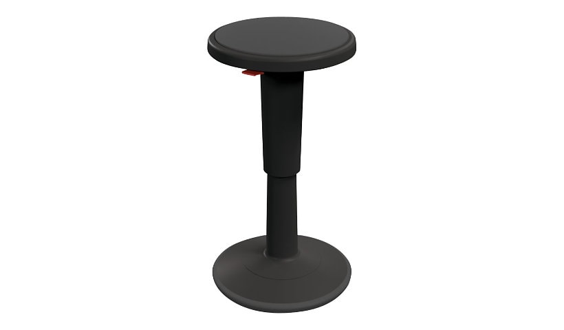 MooreCo Hierarchy Grow Tall - stool - round - plastic - black