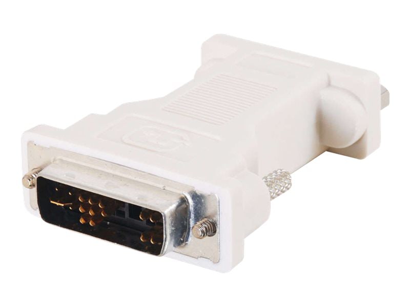 C2G DVI-A to HD15 VGA Video Adapter Converter - White - M/F