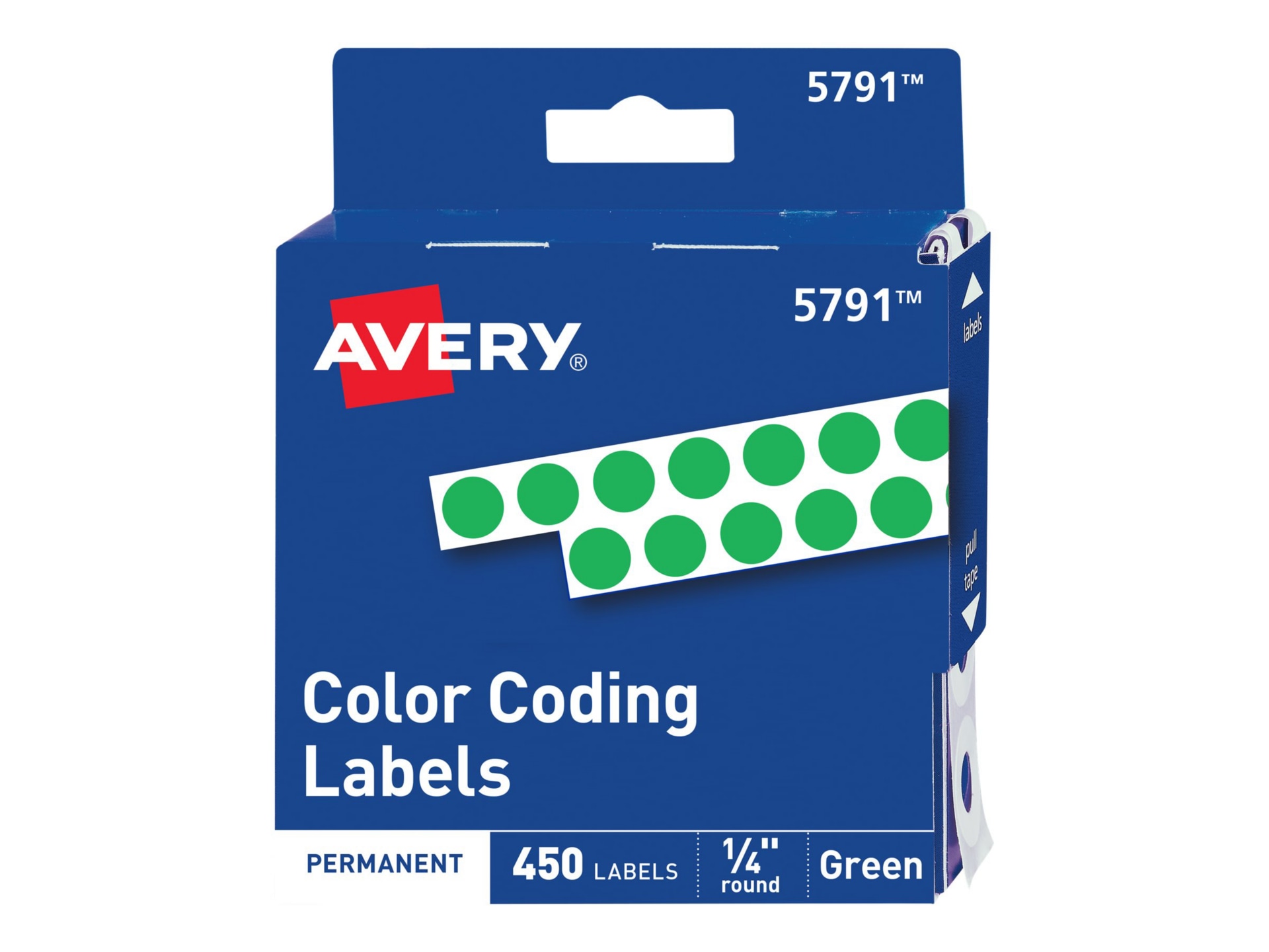 Avery Color Coding Labels - self-adhesive color-coded label - green