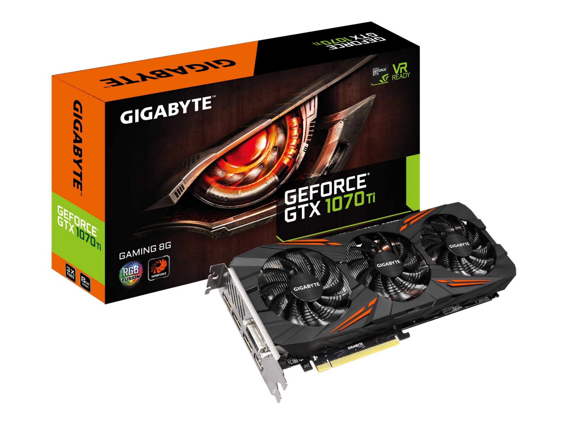 Gigabyte GeForce GTX 1070 Ti Gaming 8G - graphics card - GF GTX 1070 Ti - 8 GB