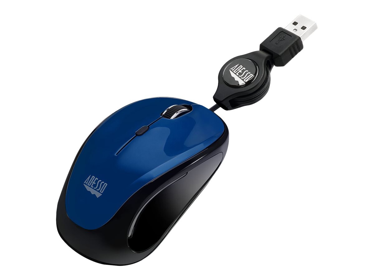 Adesso iMouse S8L - USB Illuminated Retractable Mini Mouse