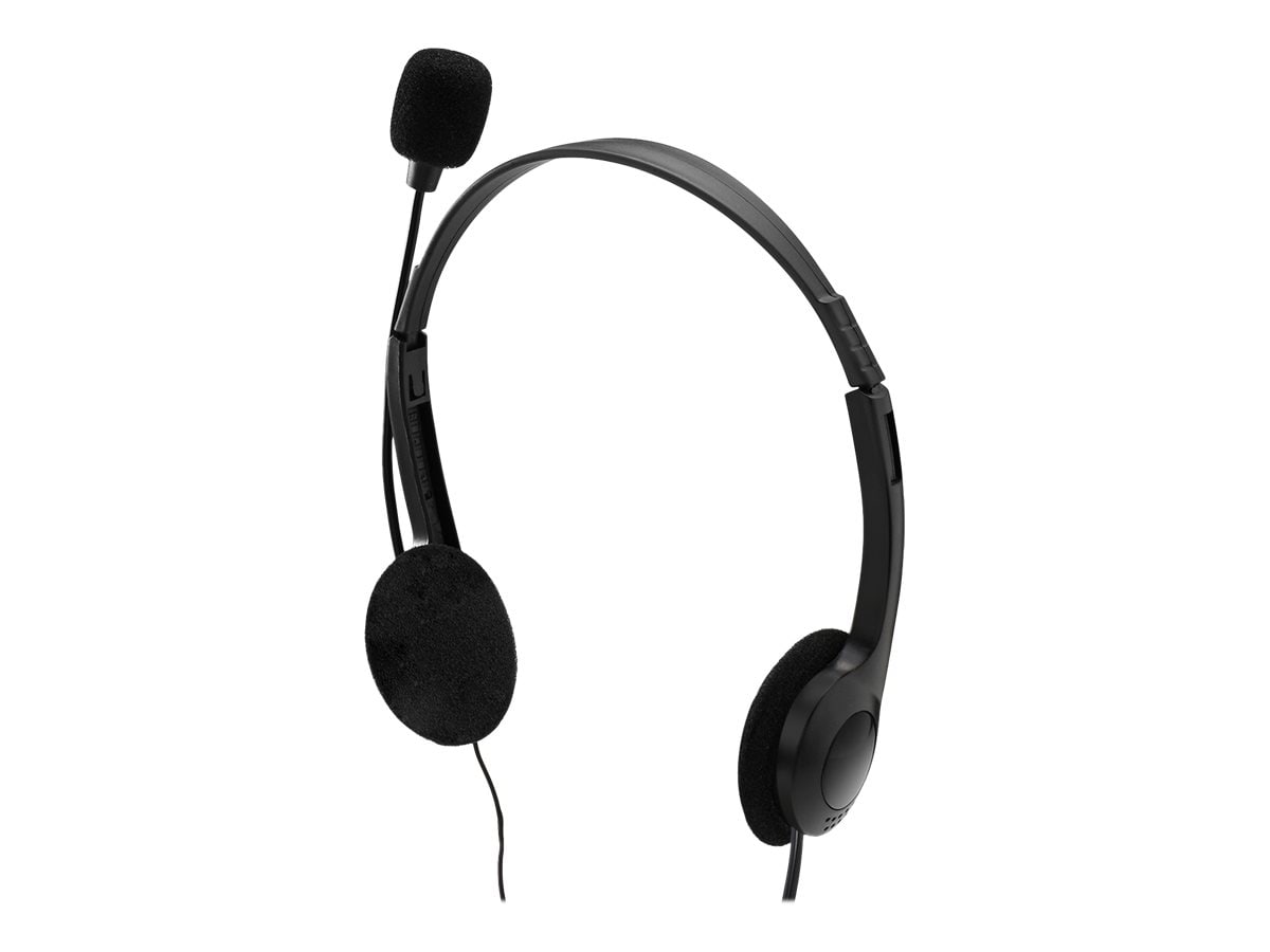 Adesso Xtream H4 - 3.5mm Stereo Headset with Microphone - Noise Cancelling - Wired- 6 ft cable- Lightweight