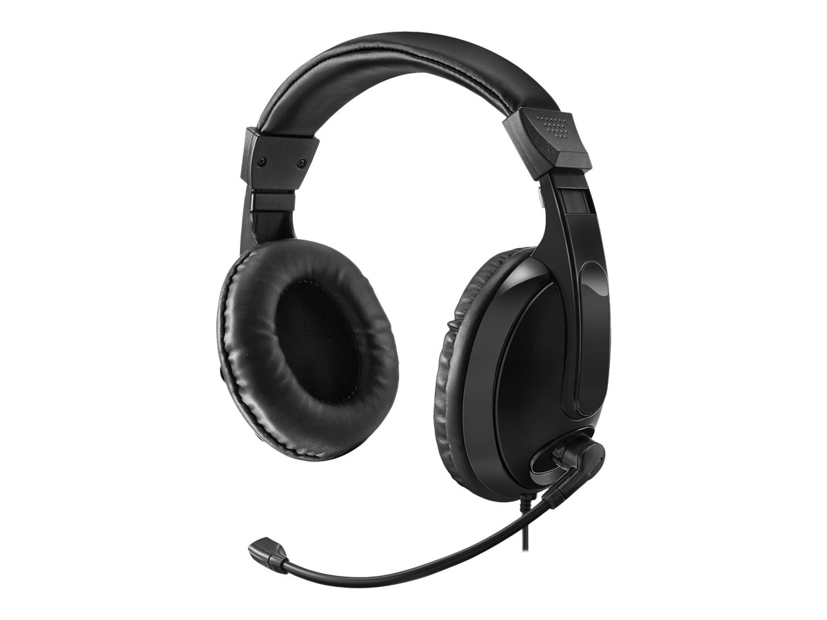Adesso Xtream H5 Multimedia Stereo Headset with Mic - Black