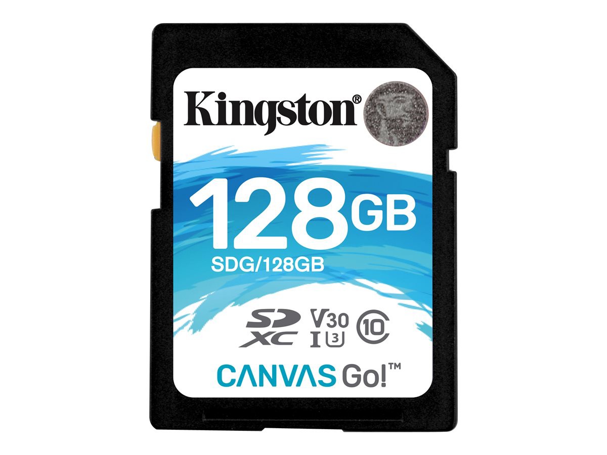 Kingston Canvas Go! - flash memory card - 128 GB - SDXC UHS-I