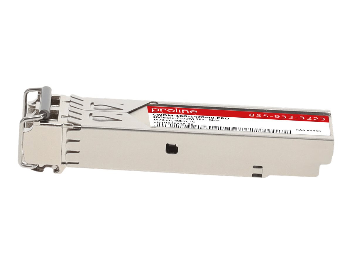 Proline CWDM-10G-1470-40 Compatible TAA 10GBase-CWDM SFP+ Transceiver - Thumbnail 4