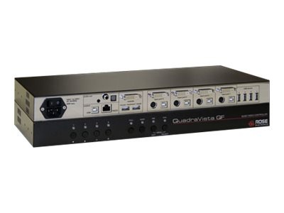 Rose QuadraVista QF - KVM / audio / USB switch - 4 ports