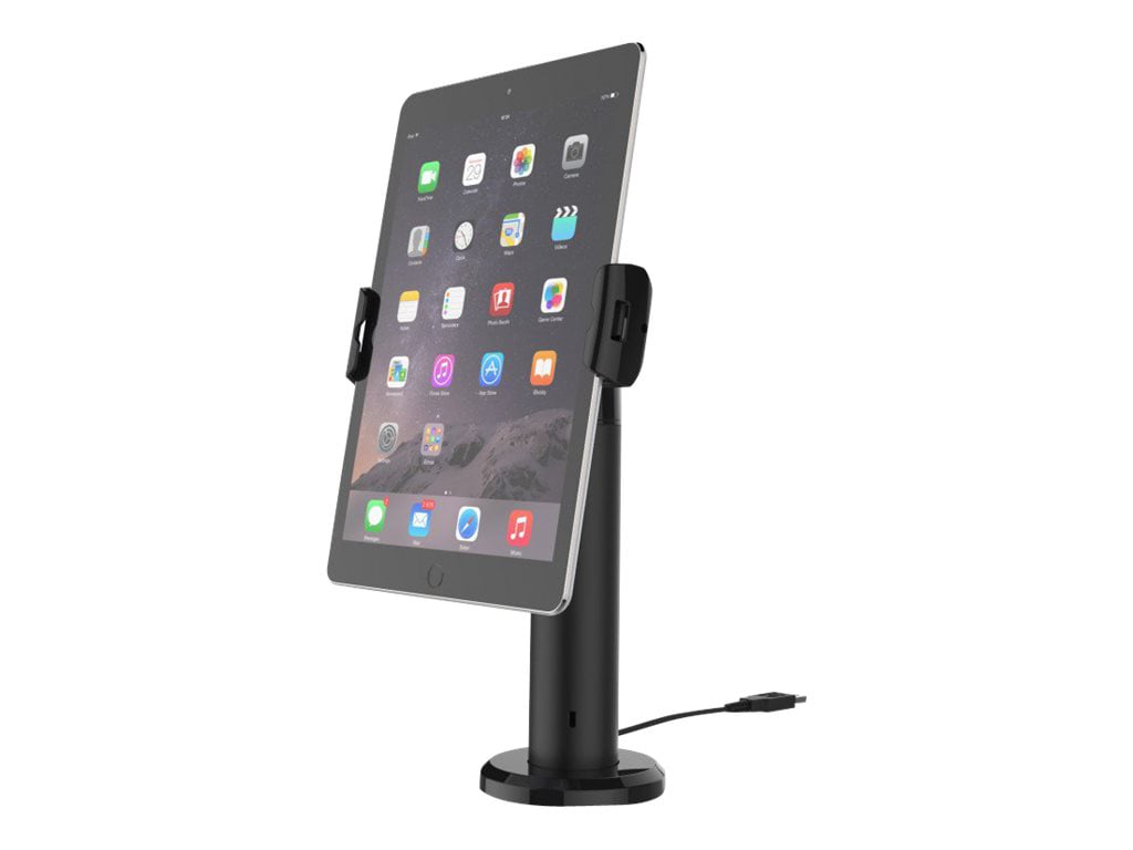 Compulocks Universal Tablet Cling Rise Tilting Kiosk 8" stand - for tablet - black