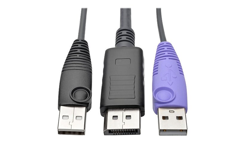 Tripp Lite DisplayPort USB Server Interface w/Virtual Media & CAC B064 KVMs TAA - rallonge écran-clavier-souris/USB - Conformité TAA