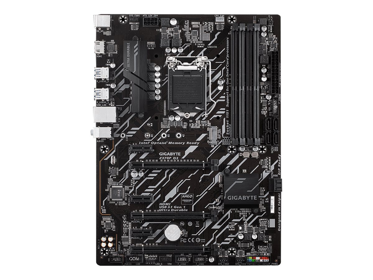 Gigabyte Z370P D3 - 1.0 - motherboard - ATX - LGA1151 Socket - Z370