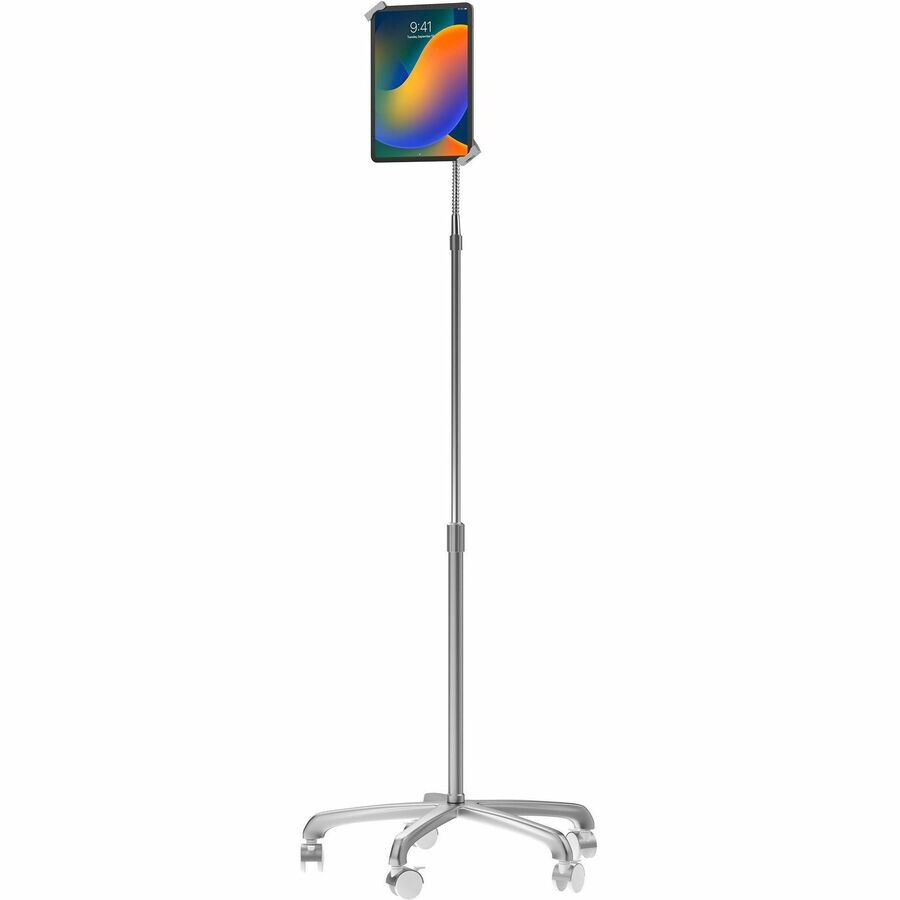 CTA Heavy-Duty Security Gooseneck Floor Stand for 7-13 Inch Tablets, includ