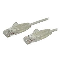 StarTech.com 10 ft CAT6 Cable - Slim CAT6 Patch Cord - Gray Snagless RJ45 Connectors - Gigabit Ethernet Cable - 28 AWG -