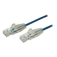StarTech.com 3 ft CAT6 Cable - Slim CAT6 Patch Cord - Blue - Snagless RJ45 Connectors - Gigabit Ethernet Cable - 28 AWG