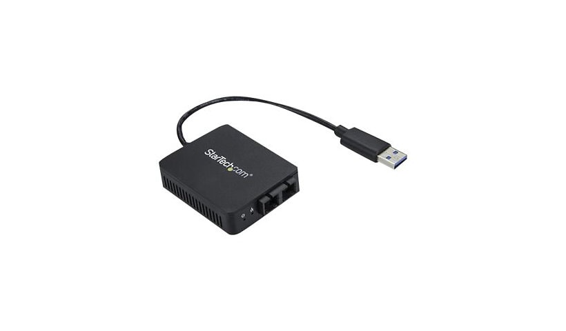 StarTech.com USB to Fiber Optic Converter - 1000Base-SX SC - USB 3.0 to Gigabit Ethernet Network Adapter - 550m MM -