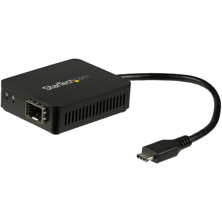 StarTech.com USB C to Fiber Optic Converter, Open SFP, Network Adapter, USB