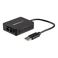 StarTech.com USB to Fiber Optic Converter 100Mbps USB 2.0 Network Adapter